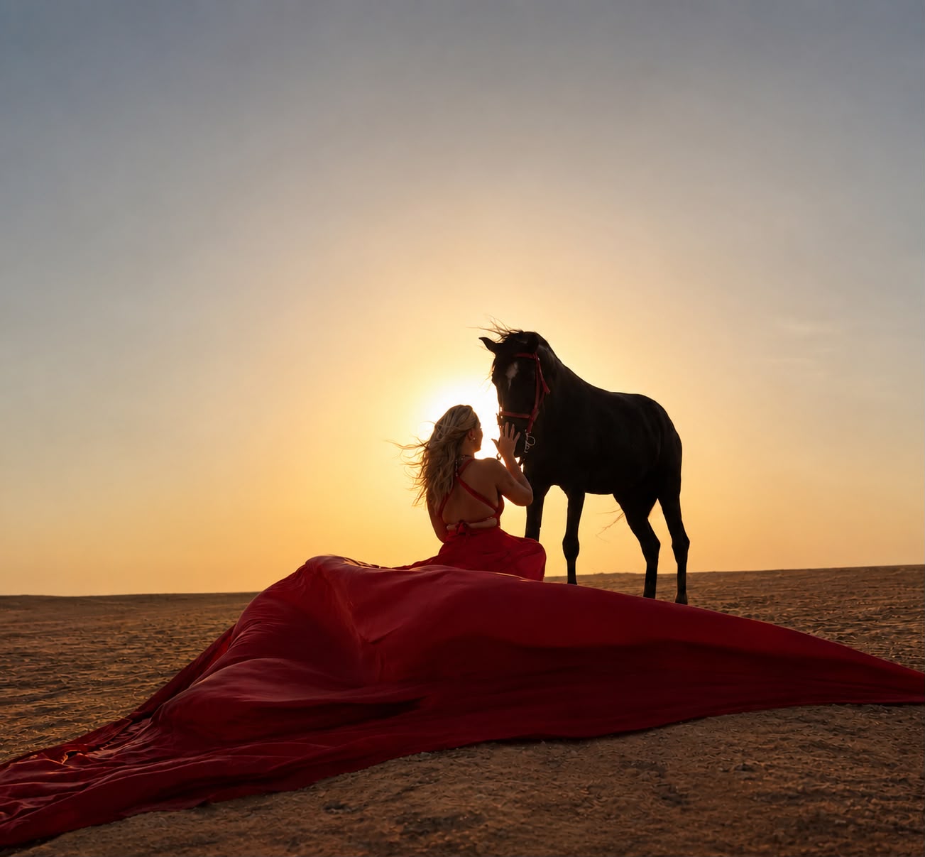 Enjoy your time taking photos on horseback right on the beach as the sun sets — our family's favorite
